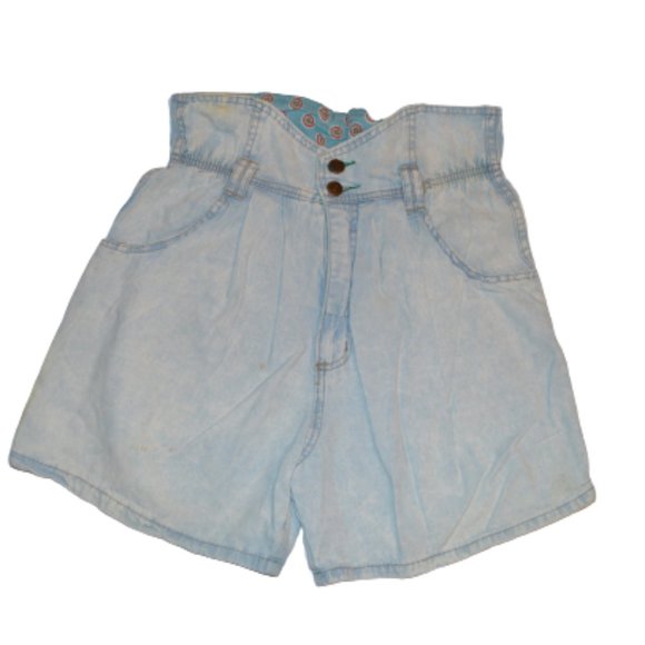 Vintage BONGO High-Waisted Mom Fold Jean Shorts - Picture 3 of 10